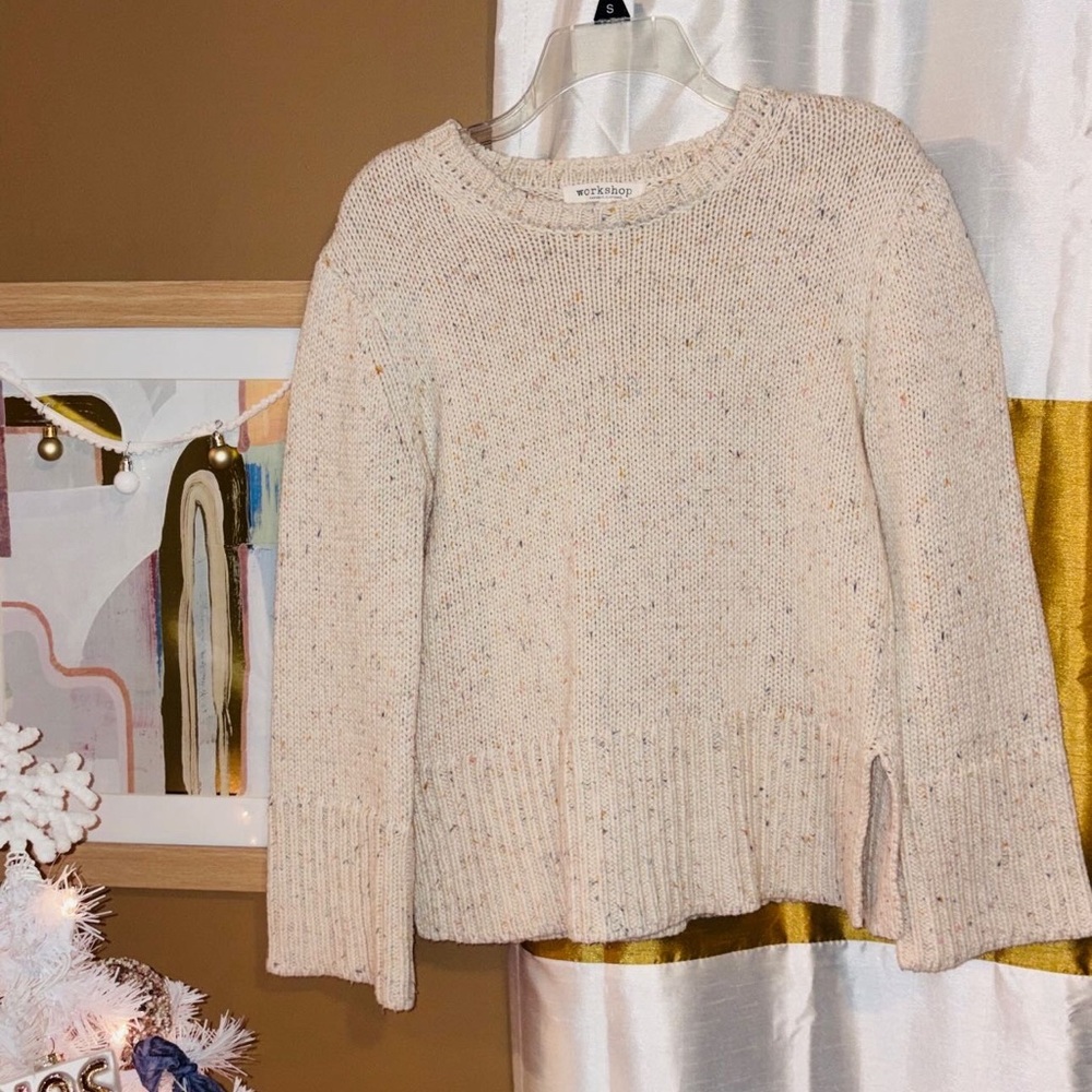 Workshop Republic Clothing Speckled Cream Sweater